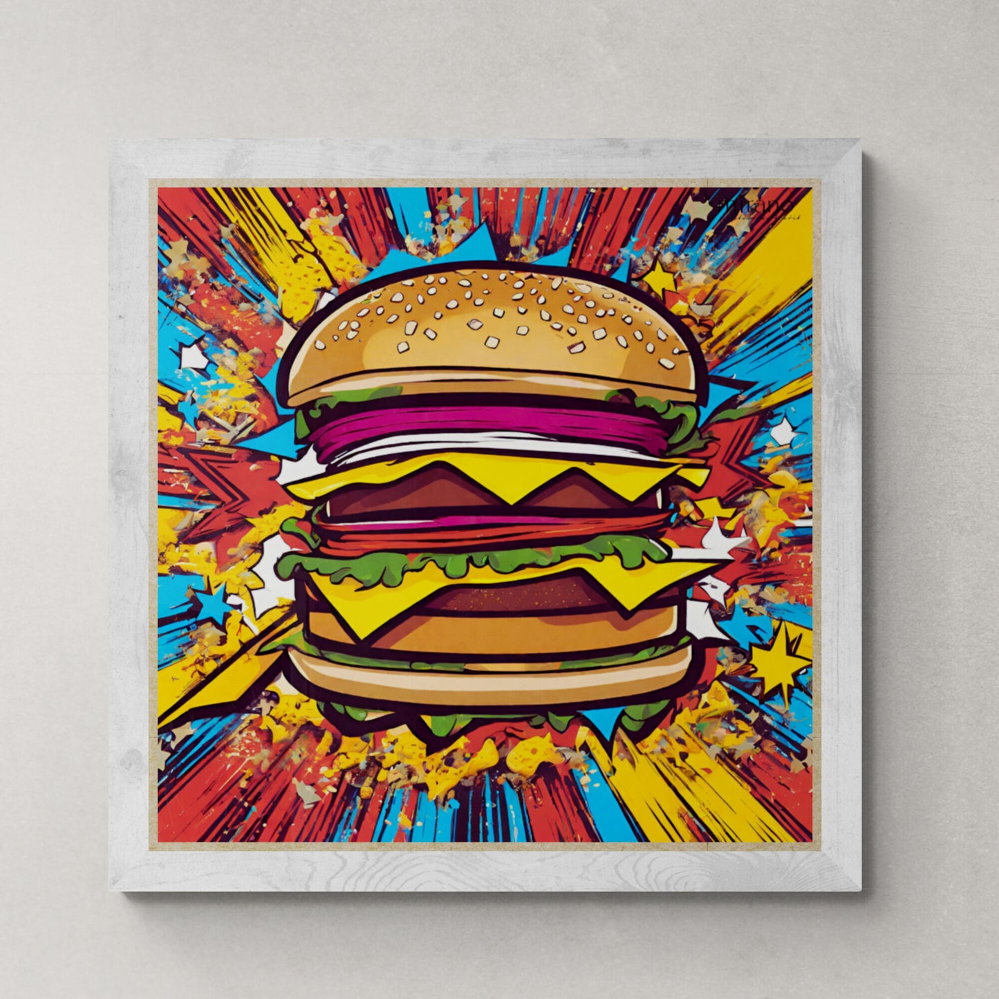 Barevný hamburger